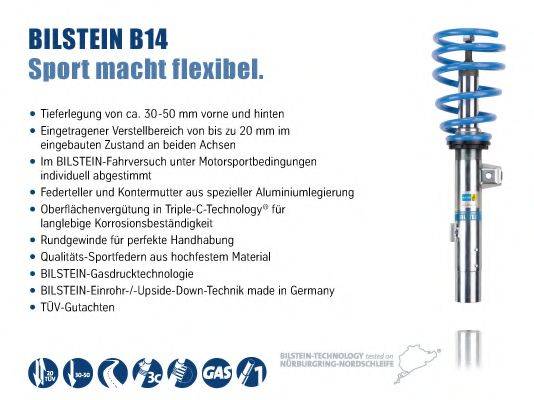 Комплект ходової частини, пружини/амортизатори BILSTEIN Bil_021282