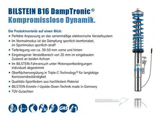 Комплект ходової частини, пружини/амортизатори BILSTEIN Bil_027503