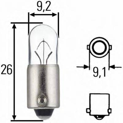 HELLA 8GP002067121 Лампа розжарювання, ліхтар покажчика повороту; Лампа розжарювання; ліхтар освітлення номерного знака; Лампа розжарювання, задній гаражний вогонь; Лампа розжарювання, освітлення салону; Лампа розжарювання, ліхтар освітлення багажника; Лампа розжарювання, стоянкові вогні/габаритні ліхтарі; Лампа розжарювання; Лампа розжарювання, стоянковий/габаритний вогонь; Лампа розжарювання, освітлення салону