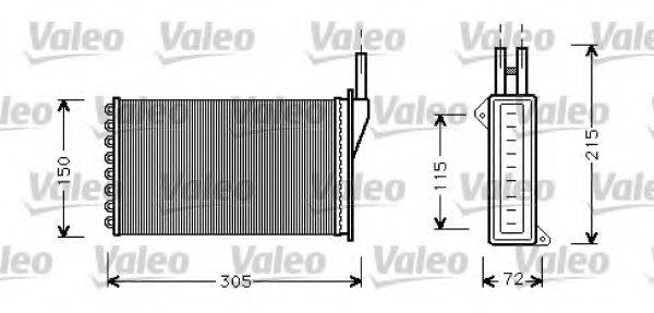 Теплообмінник, опалення салону VALEO 812331