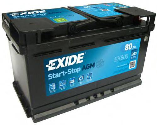 EXIDE EK800 Стартерна акумуляторна батарея; Стартерна акумуляторна батарея