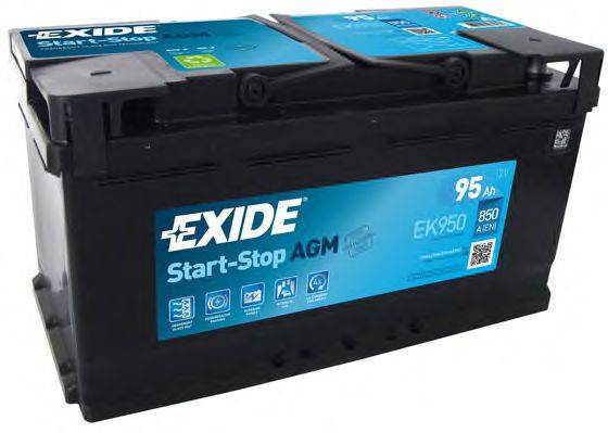 EXIDE EK950 Стартерна акумуляторна батарея; Стартерна акумуляторна батарея