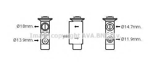 AVA QUALITY COOLING BW1441 Розширювальний клапан, кондиціонер