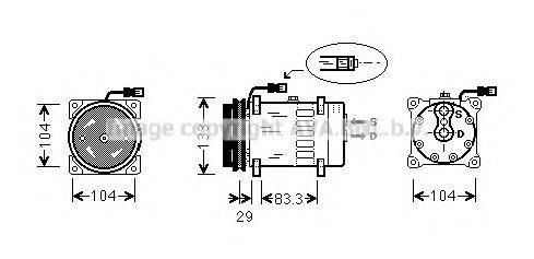 Компресор, кондиціонер AVA QUALITY COOLING DFAK025