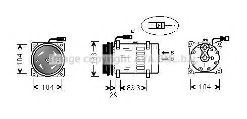 Компресор, кондиціонер AVA QUALITY COOLING DFK026