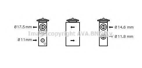 Розширювальний клапан, кондиціонер AVA QUALITY COOLING DN1258