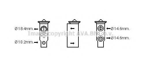 Розширювальний клапан, кондиціонер AVA QUALITY COOLING DN1379