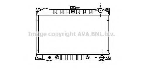 Радіатор, охолодження двигуна AVA QUALITY COOLING DN2021