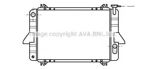 Радіатор, охолодження двигуна AVA QUALITY COOLING DN2026