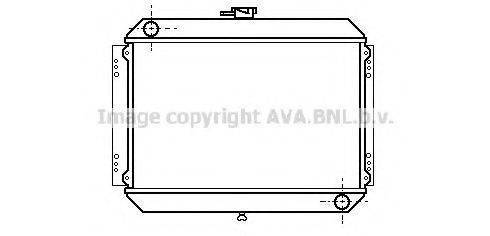 Радіатор, охолодження двигуна AVA QUALITY COOLING DN2028