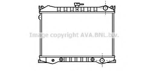 Радіатор, охолодження двигуна AVA QUALITY COOLING DN2030