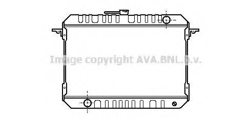 Радіатор, охолодження двигуна AVA QUALITY COOLING DN2033