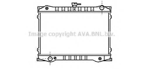 Радіатор, охолодження двигуна AVA QUALITY COOLING DN2036