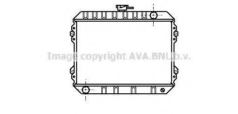 Радіатор, охолодження двигуна AVA QUALITY COOLING DN2038