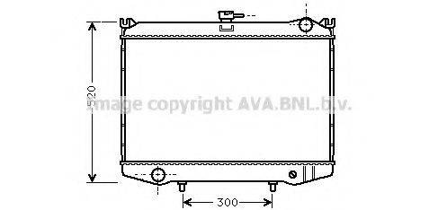 Радіатор, охолодження двигуна AVA QUALITY COOLING DN2041