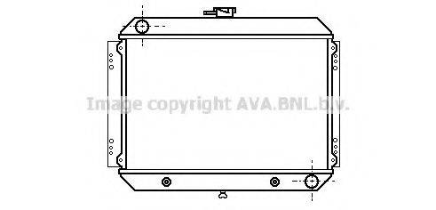 Радіатор, охолодження двигуна AVA QUALITY COOLING DN2042