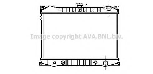 Радіатор, охолодження двигуна AVA QUALITY COOLING DN2044