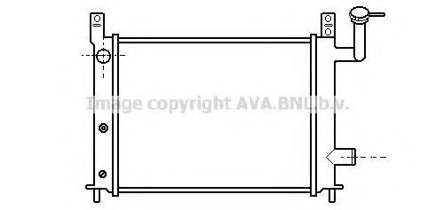 Радіатор, охолодження двигуна AVA QUALITY COOLING DN2046