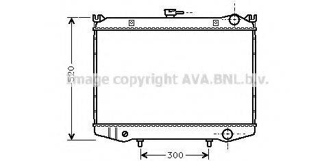 Радіатор, охолодження двигуна AVA QUALITY COOLING DN2064