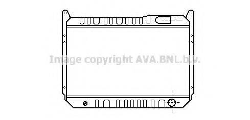 Радіатор, охолодження двигуна AVA QUALITY COOLING DN2067