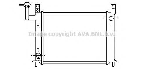 Радіатор, охолодження двигуна AVA QUALITY COOLING DN2081