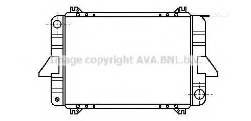 Радіатор, охолодження двигуна AVA QUALITY COOLING DN2087