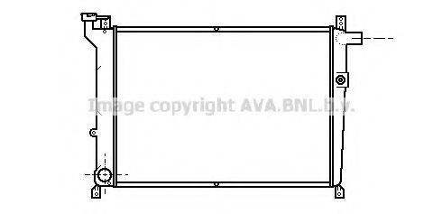 Радіатор, охолодження двигуна AVA QUALITY COOLING DN2098