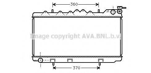 Радіатор, охолодження двигуна AVA QUALITY COOLING DN2102