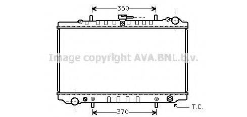 Радіатор, охолодження двигуна AVA QUALITY COOLING DN2126