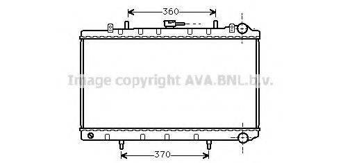 Радіатор, охолодження двигуна AVA QUALITY COOLING DN2132