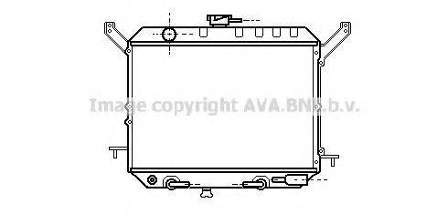 Радіатор, охолодження двигуна AVA QUALITY COOLING DN2140