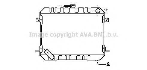 Радіатор, охолодження двигуна AVA QUALITY COOLING DN2142