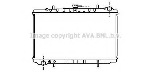 Радіатор, охолодження двигуна AVA QUALITY COOLING DN2144