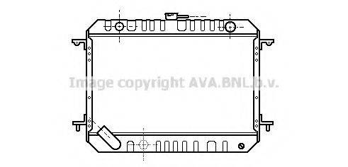 Радіатор, охолодження двигуна AVA QUALITY COOLING DN2145