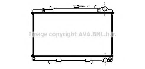 Радіатор, охолодження двигуна AVA QUALITY COOLING DN2146