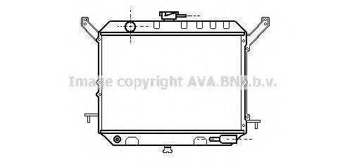 Радіатор, охолодження двигуна AVA QUALITY COOLING DN2147