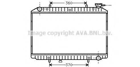 Радіатор, охолодження двигуна AVA QUALITY COOLING DN2149