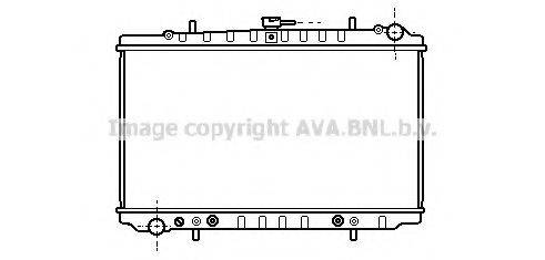 Радіатор, охолодження двигуна AVA QUALITY COOLING DN2152