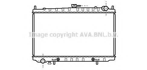 Радіатор, охолодження двигуна AVA QUALITY COOLING DN2153