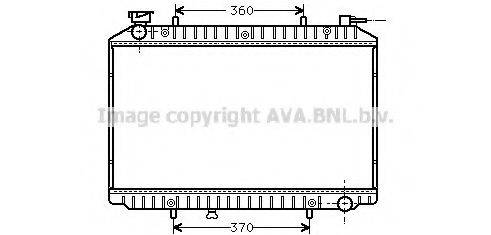 Радіатор, охолодження двигуна AVA QUALITY COOLING DN2155