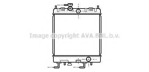 Радіатор, охолодження двигуна AVA QUALITY COOLING DN2168