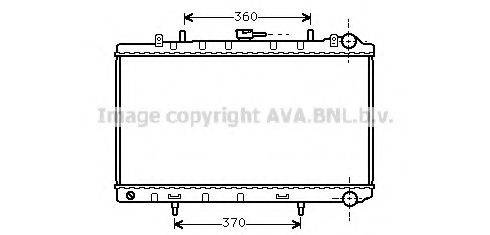 Радіатор, охолодження двигуна AVA QUALITY COOLING DN2170