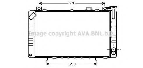 Радіатор, охолодження двигуна AVA QUALITY COOLING DN2172