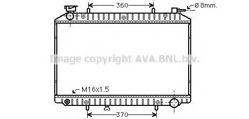 Радіатор, охолодження двигуна AVA QUALITY COOLING DN2173