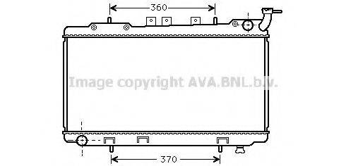 Радіатор, охолодження двигуна AVA QUALITY COOLING DN2176