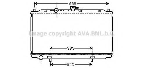 Радіатор, охолодження двигуна AVA QUALITY COOLING DN2217