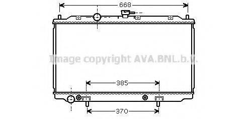 Радіатор, охолодження двигуна AVA QUALITY COOLING DN2223