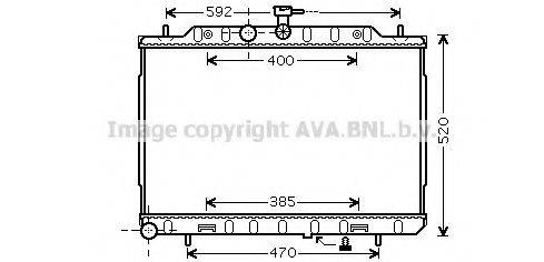 Радіатор, охолодження двигуна AVA QUALITY COOLING DN2294