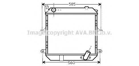 Радіатор, охолодження двигуна AVA QUALITY COOLING DN2327