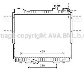 Радіатор, охолодження двигуна AVA QUALITY COOLING DN2348